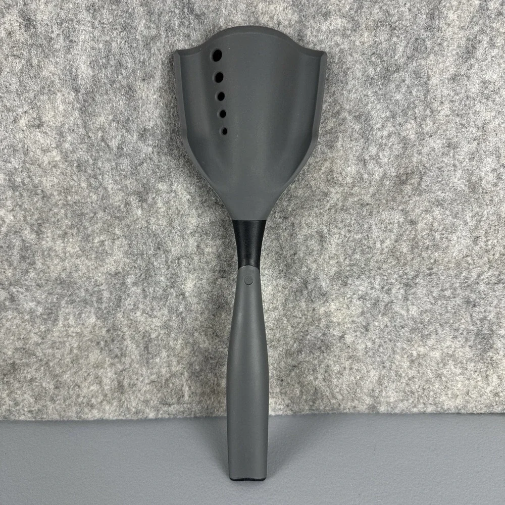 PAMPERED CHEF Mix N Chop Silicone Spatula Strainer Ground Beef Turkey Sausage